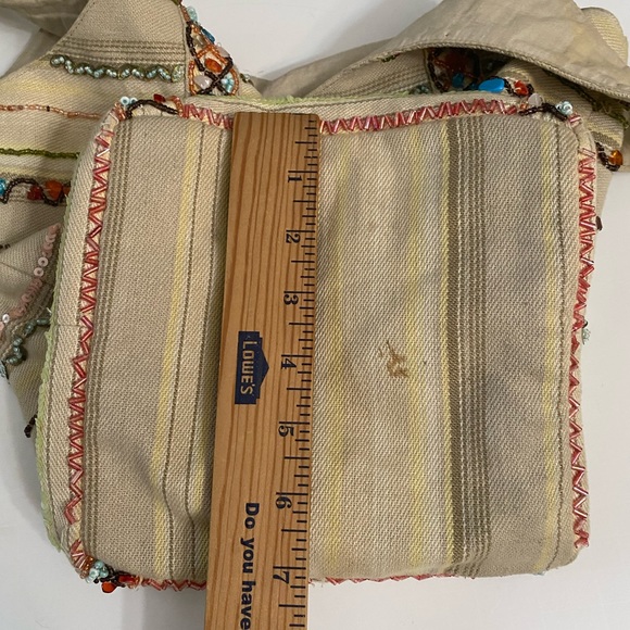 Chan Luu Beaded Boho bucket Bag 100% Cotton - Picture 6 of 16